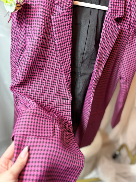 🤍Pink 'Hokjes' Blazer - Eight Paris