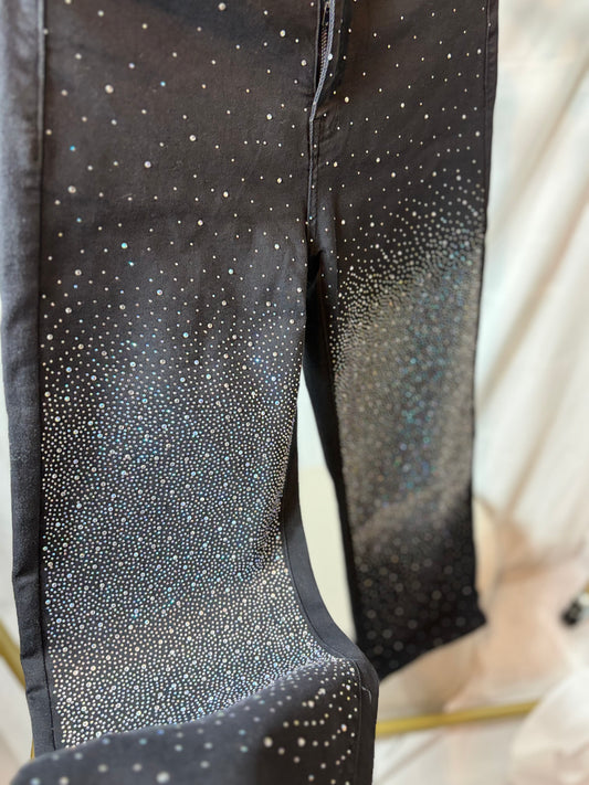 🤍Black Gilttery Pants - Marivy