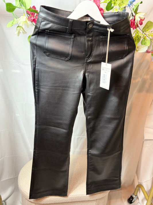 š¤Zwarte Leather Look Broek - Display RD