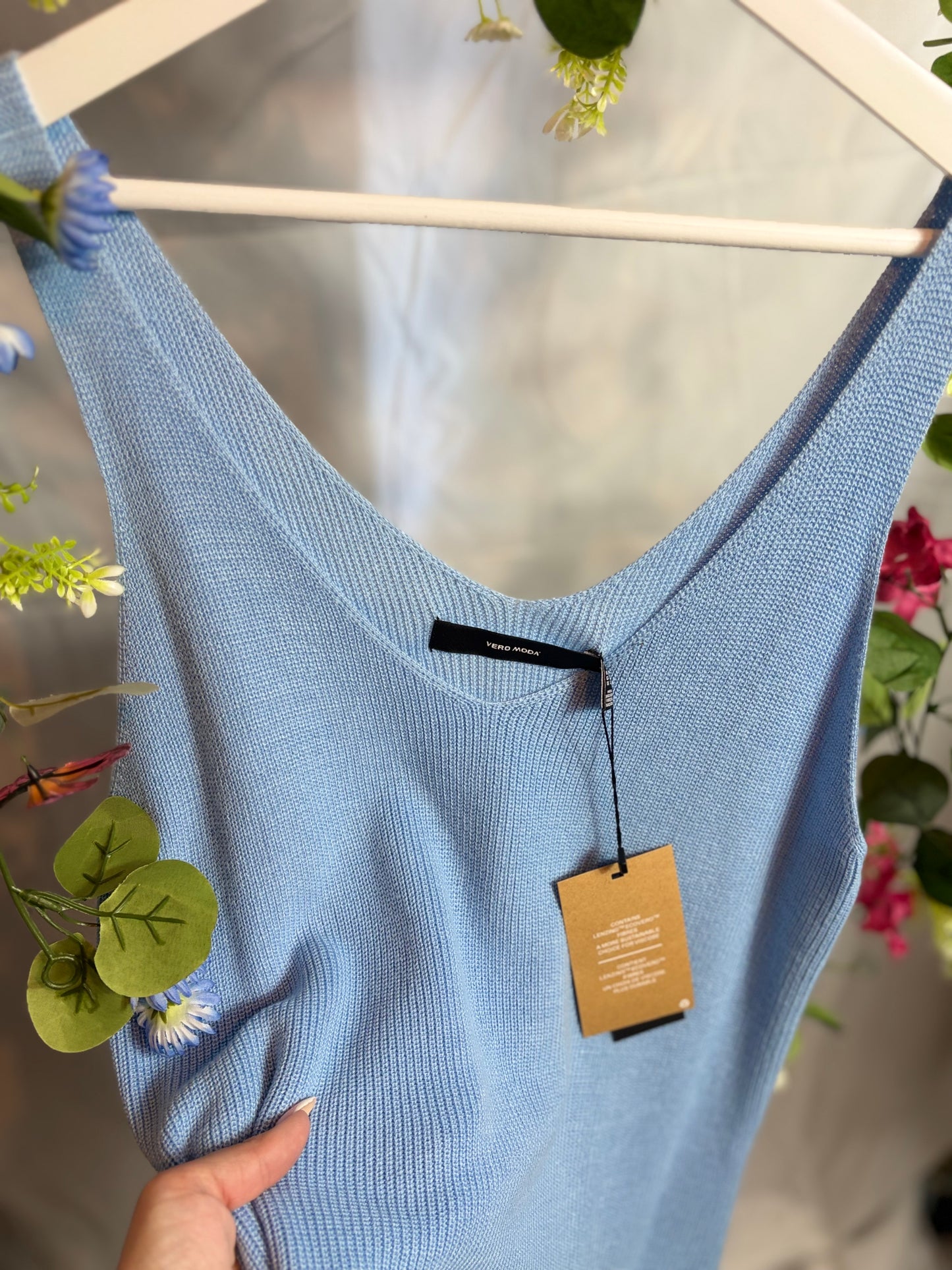 🤍Babyblauw Topje - Vero Moda