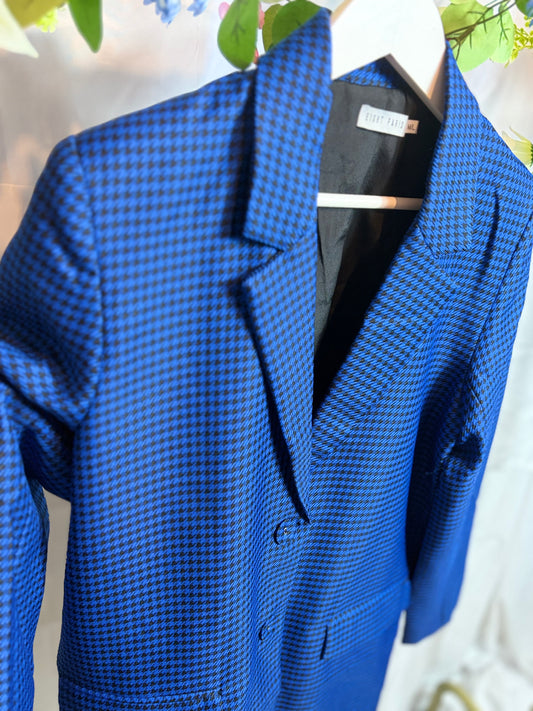 š¤Blauwe Hokjes Blazer - Eight Paris