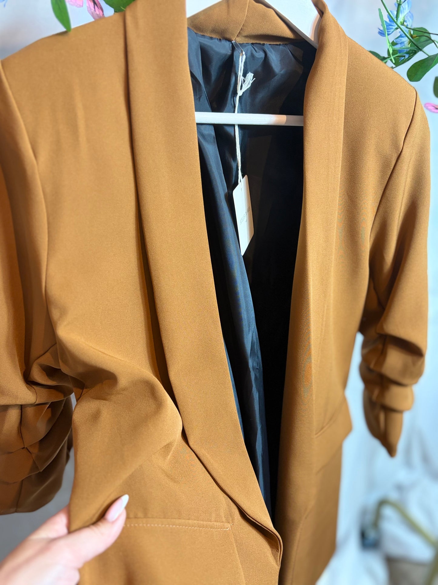 š¤Camel Blazer - Atelier De Mila