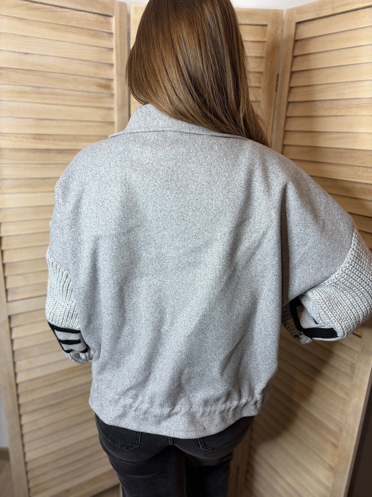 🤍Grey Love Jacket