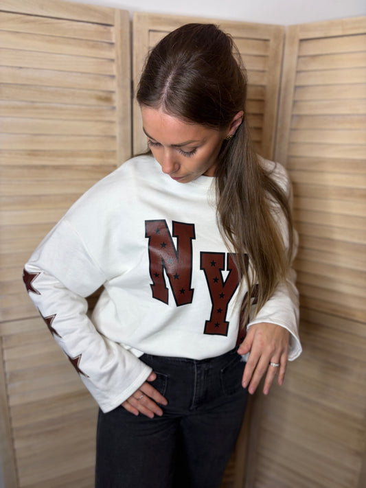 🤍NY Brown Sweater