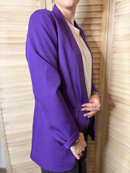 🤍 Purple Jaan Blazer