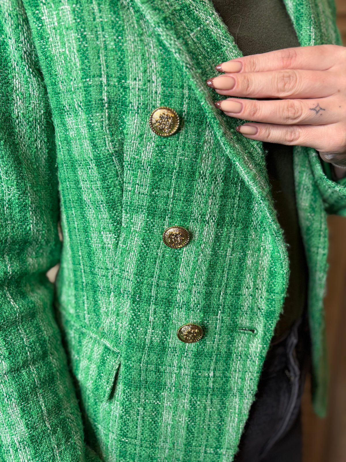 🤍 Classy Green Blazer