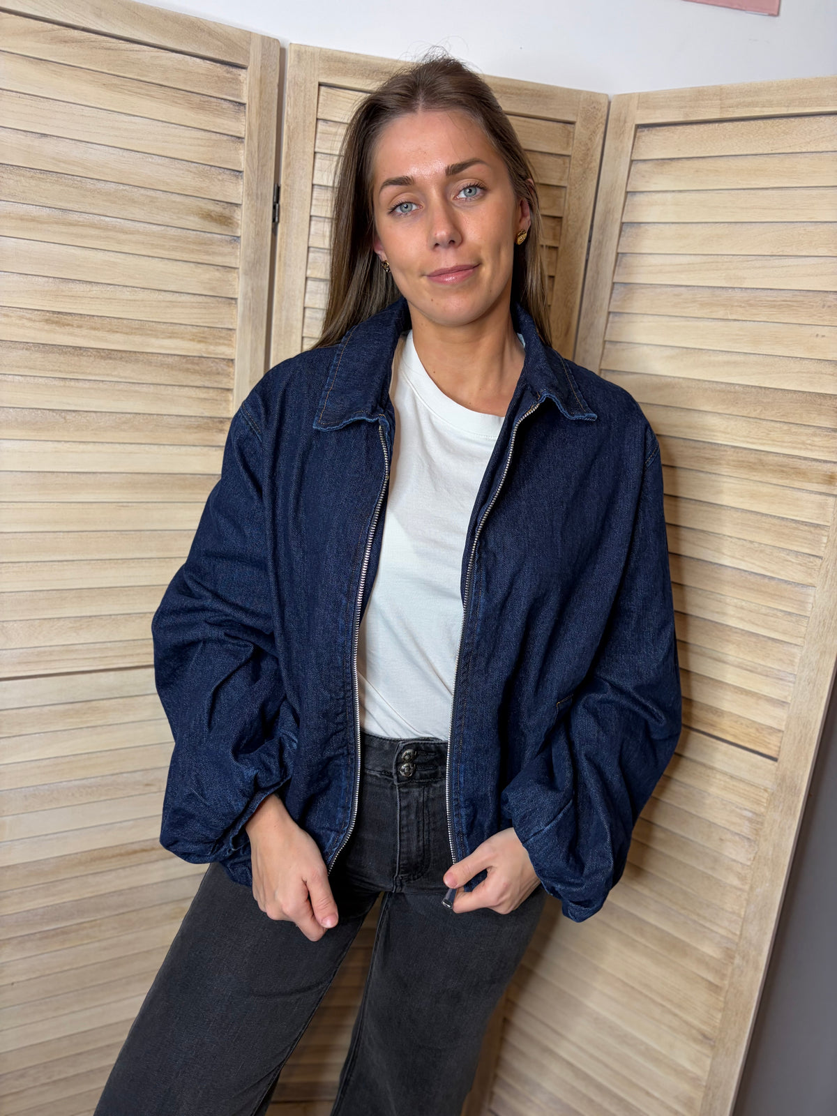 🤍 Dark Bleu Jeans Jacket