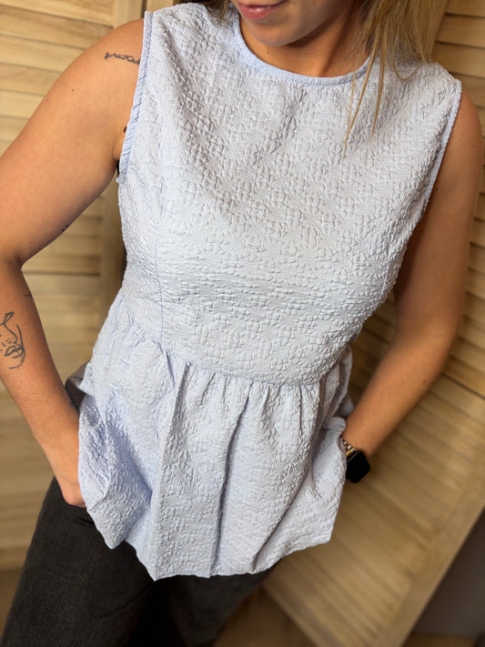 🤍Baby Blue Top