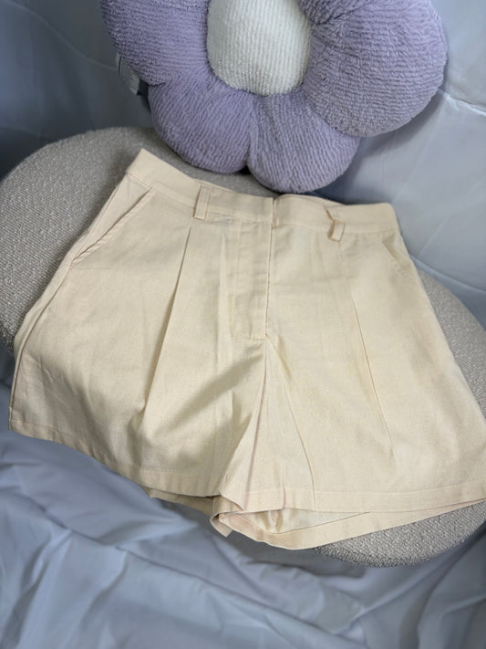 🤍Beige 'Linnen' Short - Kilky