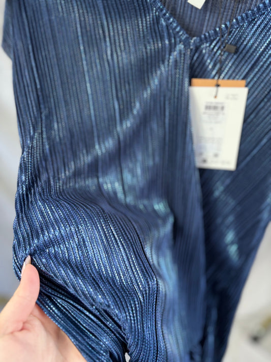 🤍Blauwe Shinny Tshirt - Vero Moda