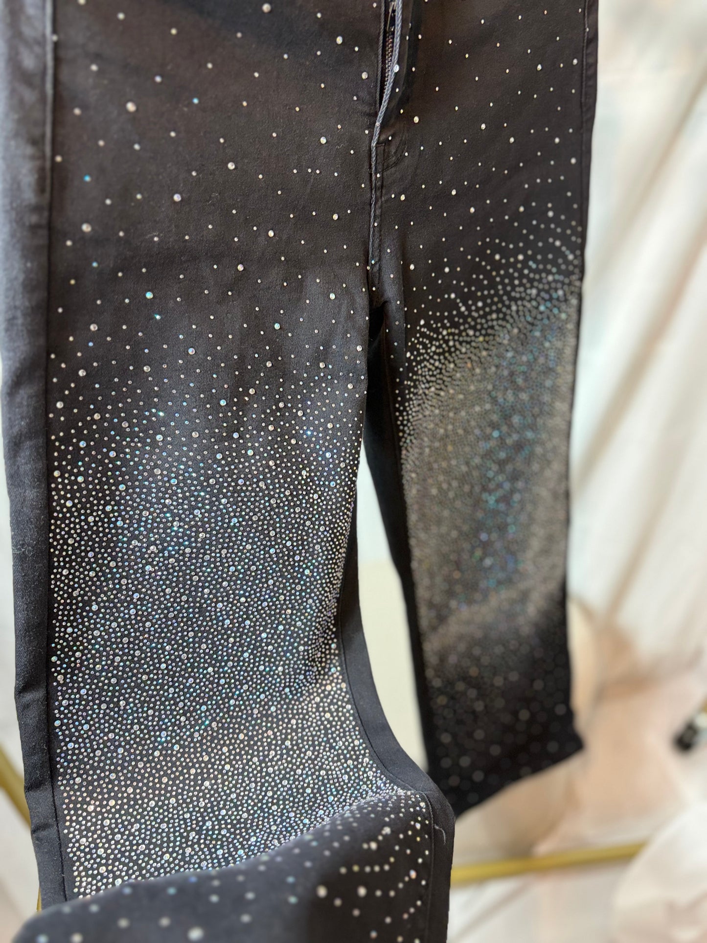🤍Black Gilttery Pants - Marivy