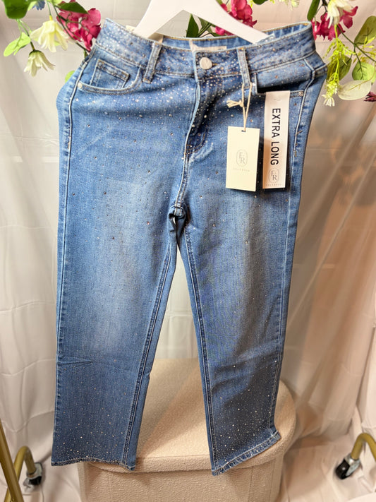 🤍Blue Glittery Pants - Foly Rose