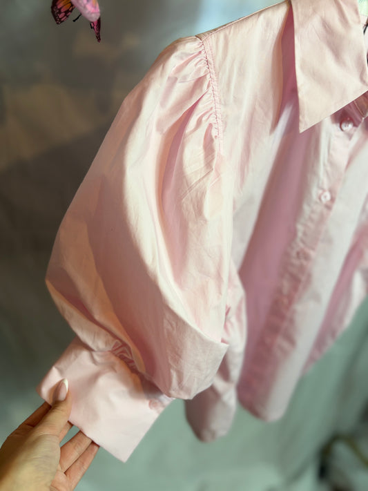 🤍Pink Babydol Blouse - Zara