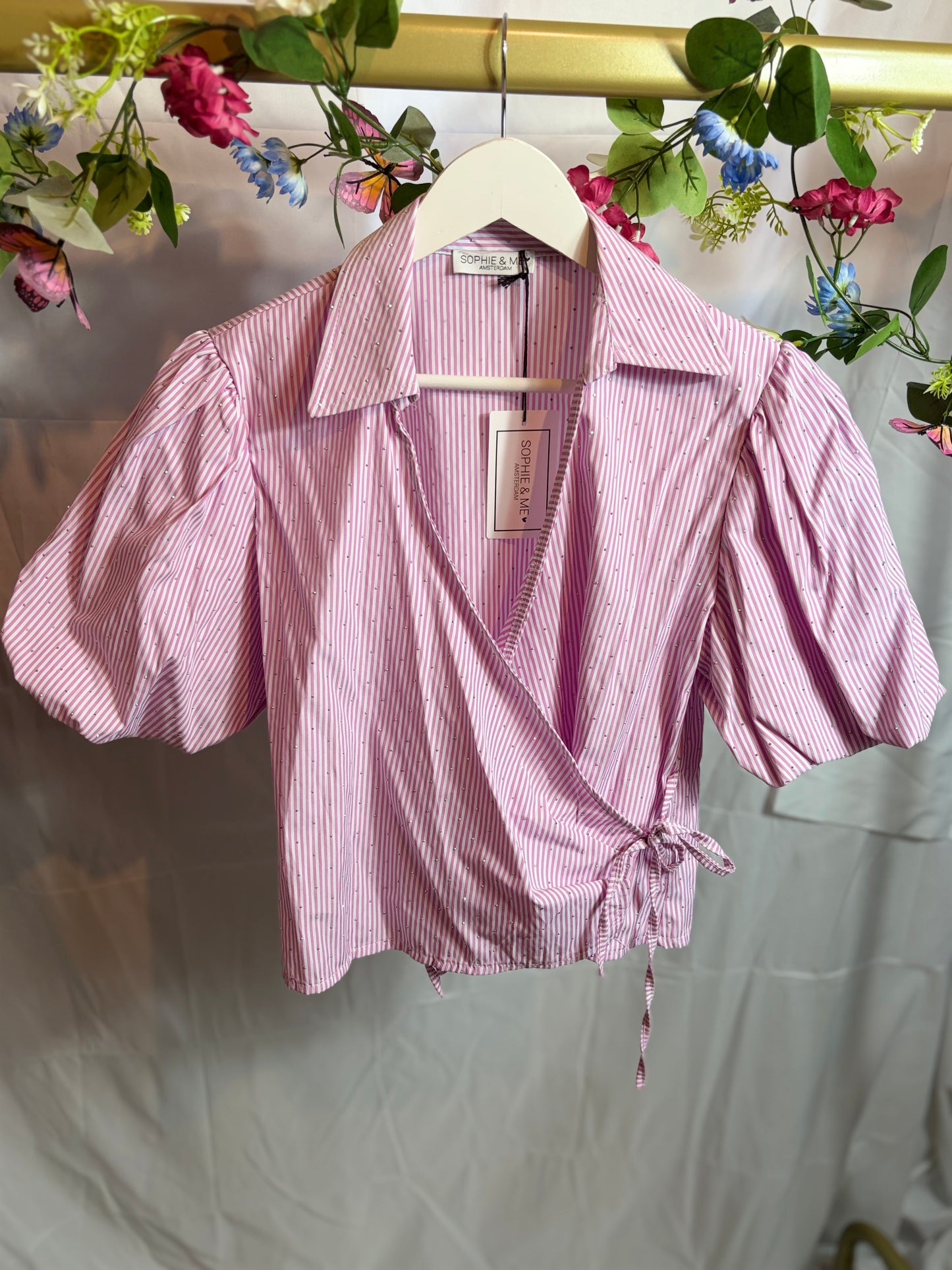 🤍Glittery Pink Blouse - Sophie&Me