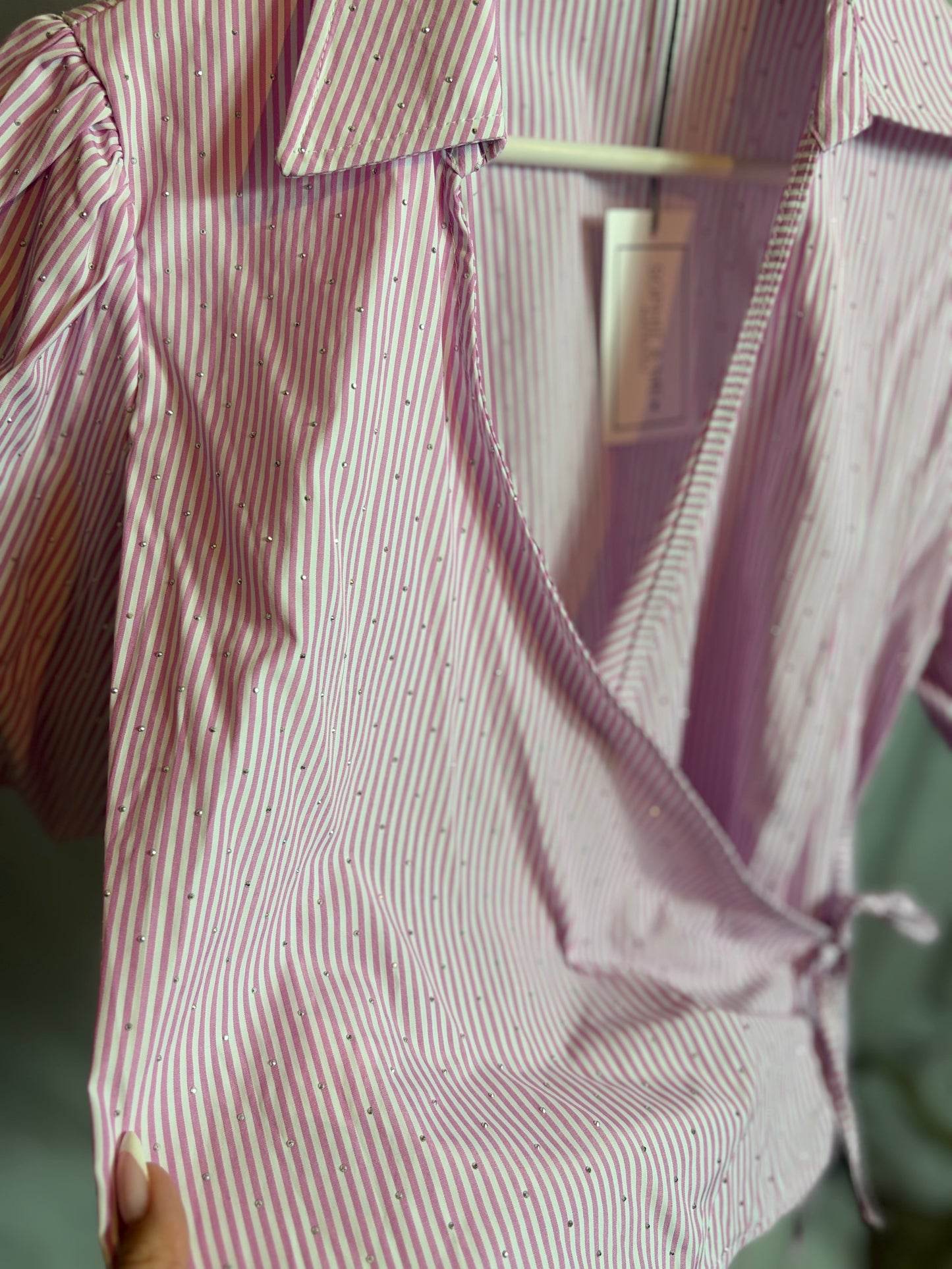 🤍Glittery Pink Blouse - Sophie&Me