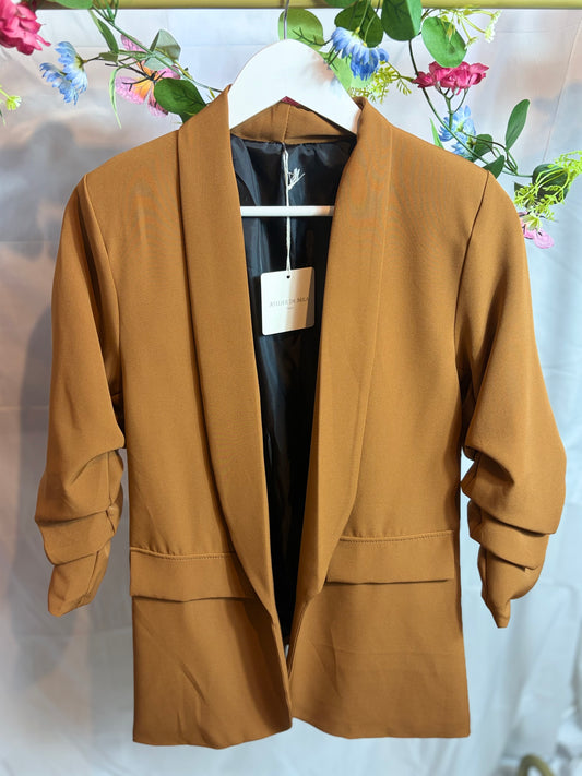 🤍Camel Blazer - Atelier De Mila