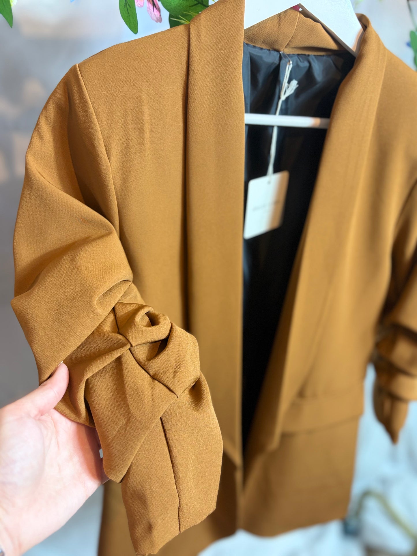 🤍Camel Blazer - Atelier De Mila