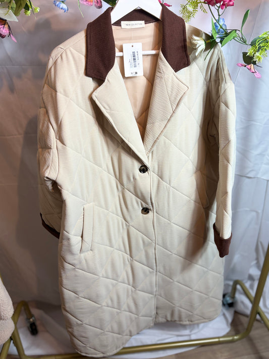 🤍Beige/Choco Jacket - New Collection
