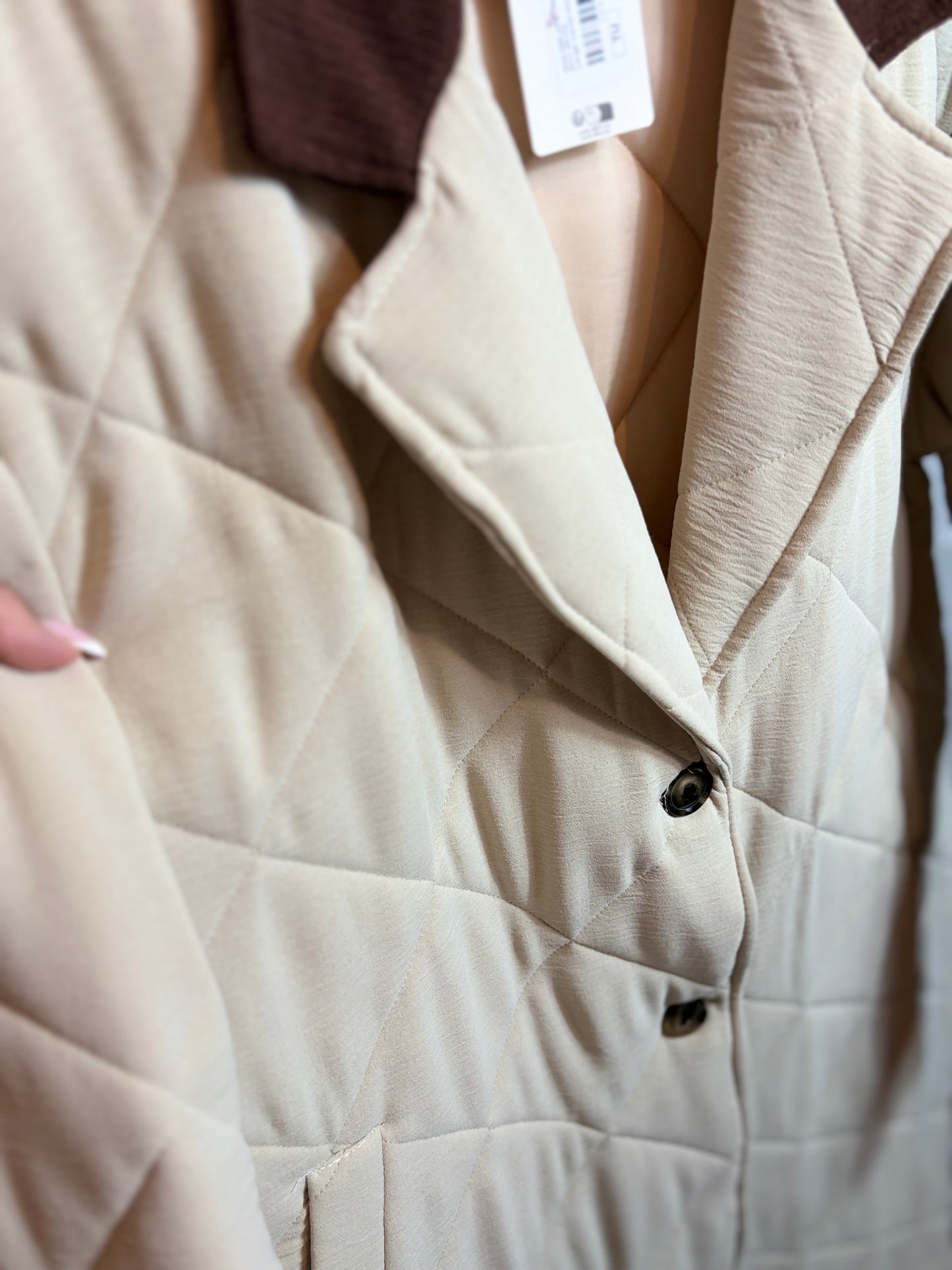 🤍Beige/Choco Jacket - New Collection