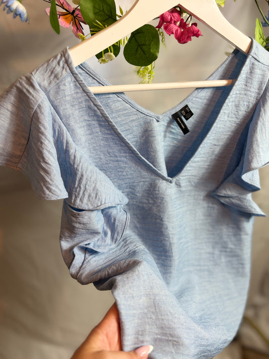 🤍Blauw Zomers Setje - Vero Moda
