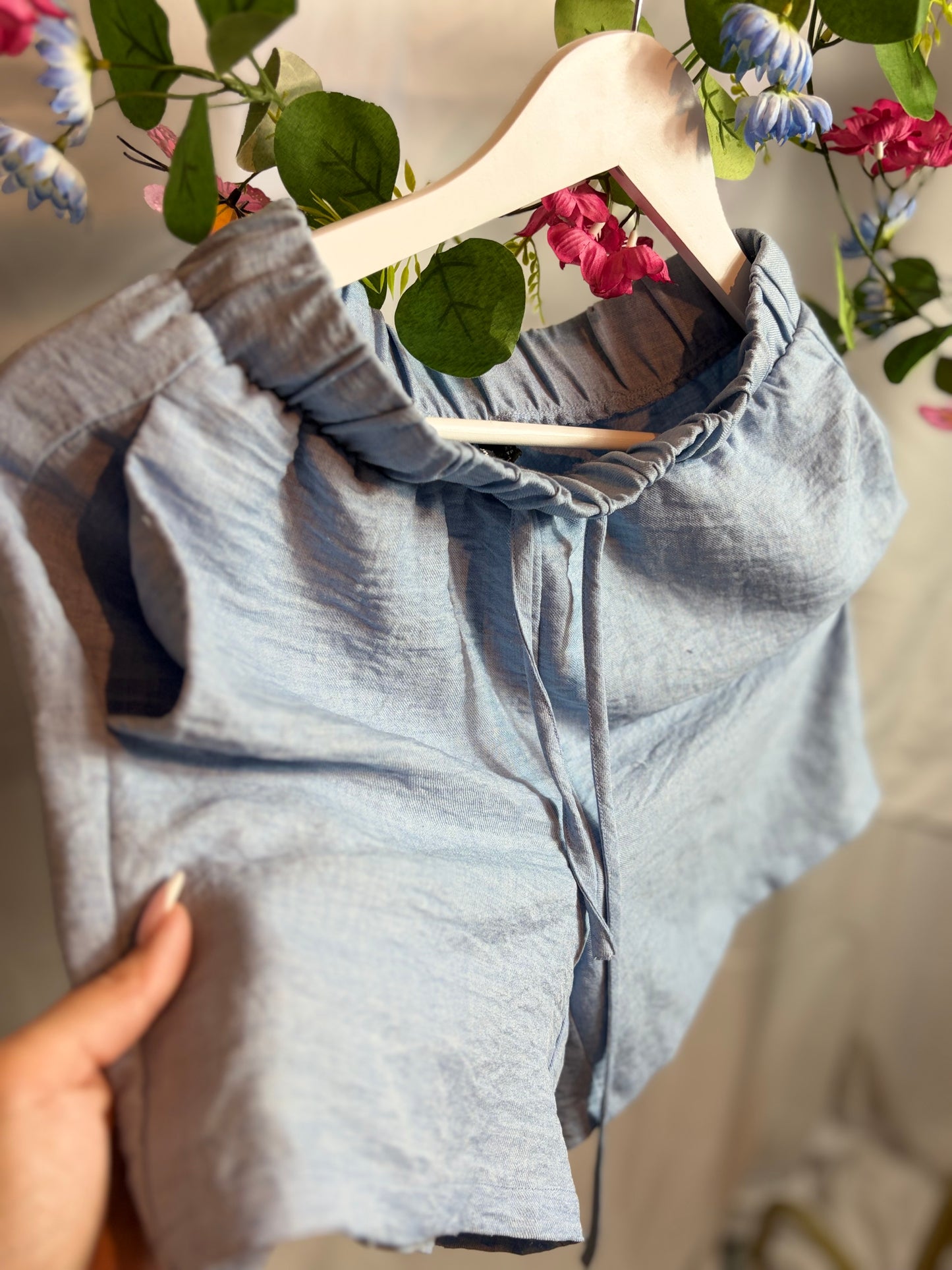 🤍Blauw Zomers Setje - Vero Moda