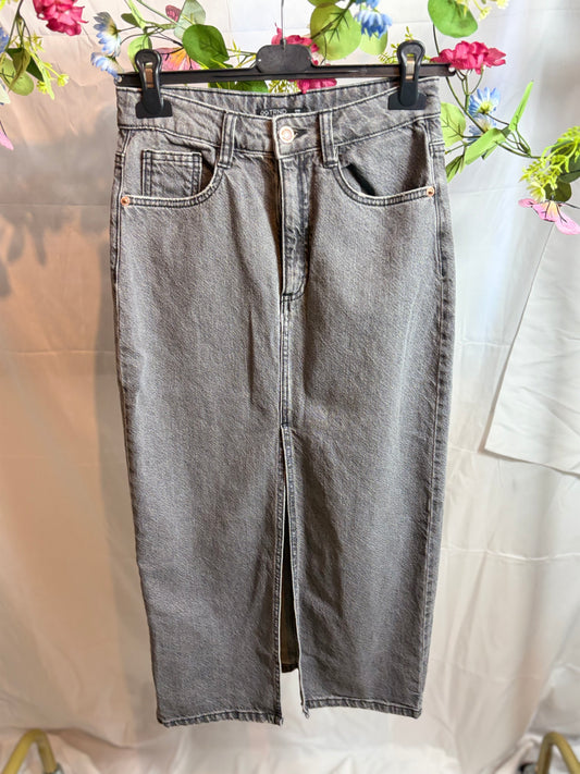 🤍Jeansrok Grijs - TRND