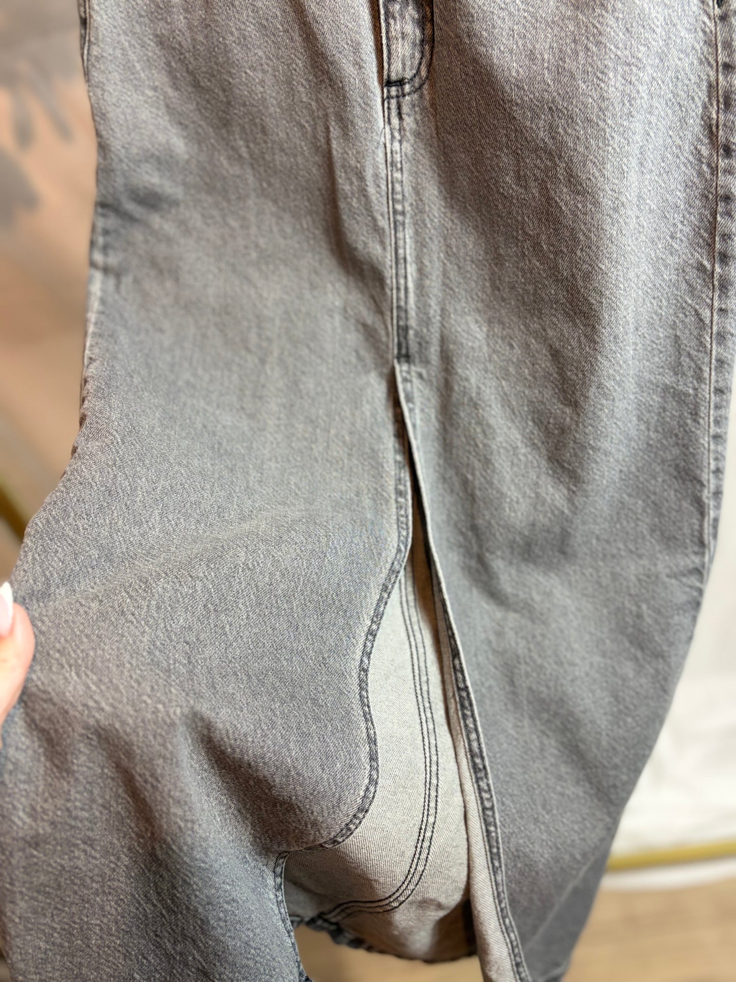 🤍Jeansrok Grijs - TRND