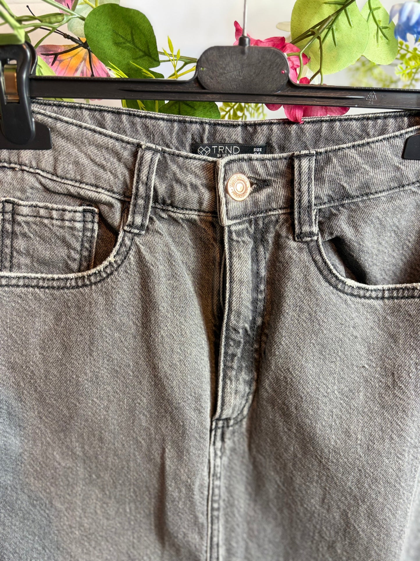 🤍Jeansrok Grijs - TRND