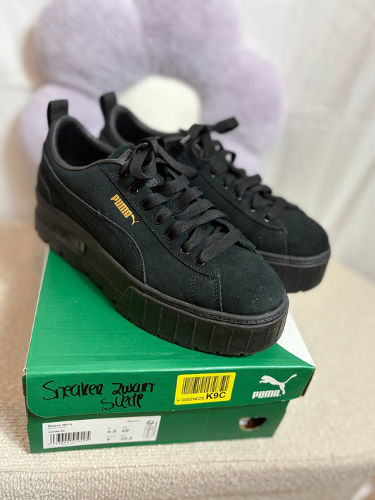 🤍Zwarte Suede Platform Sneaker - Puma