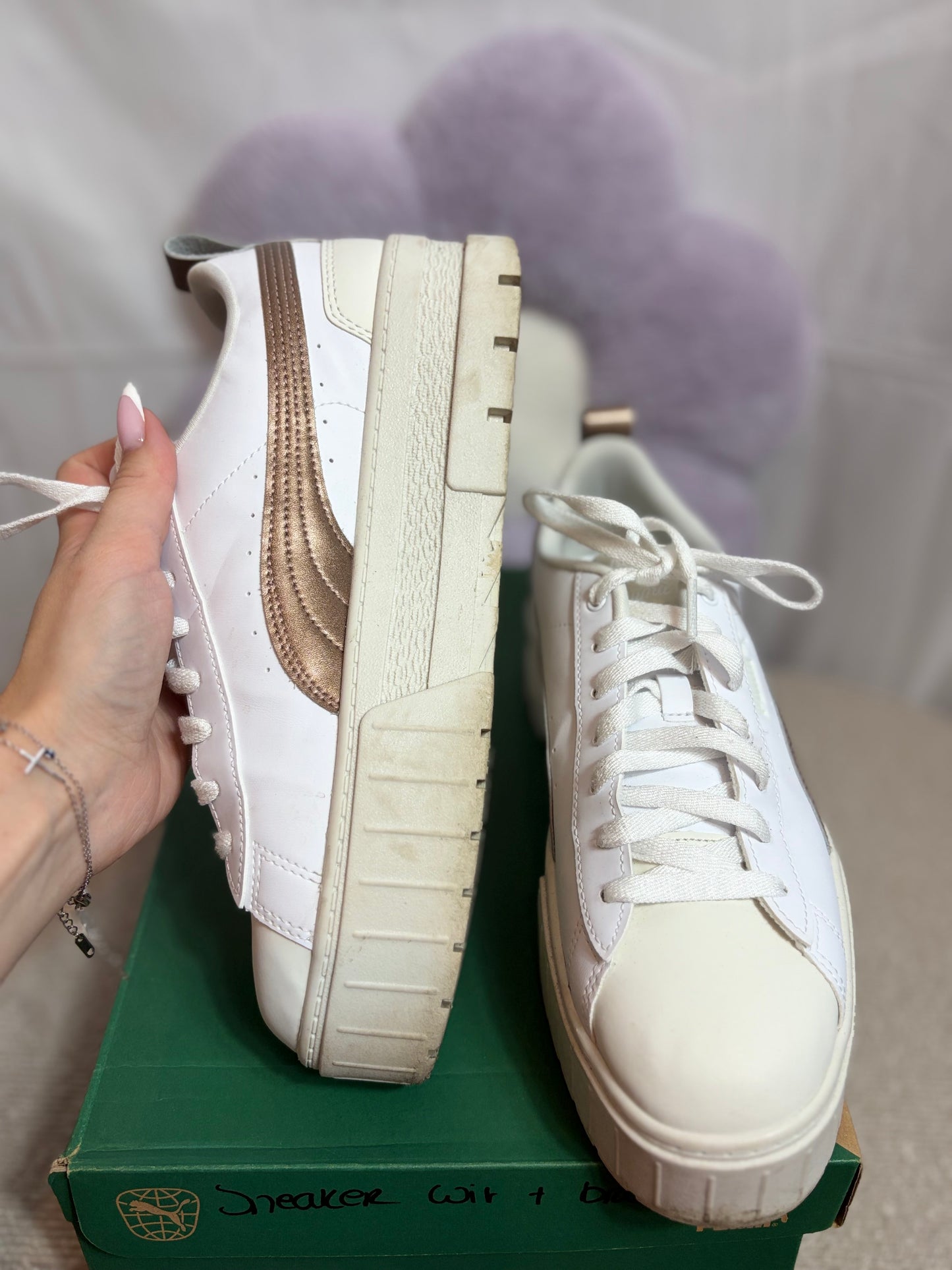 🤍Bruine Platform Sneaker - Puma