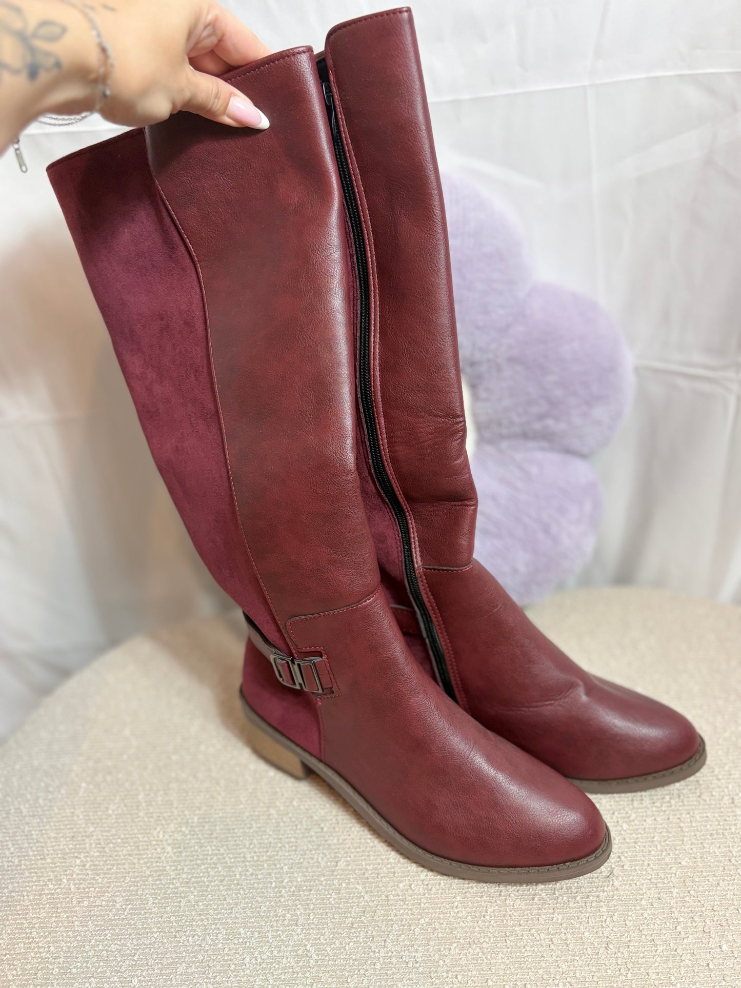 🤍Bordeaux Long Boots