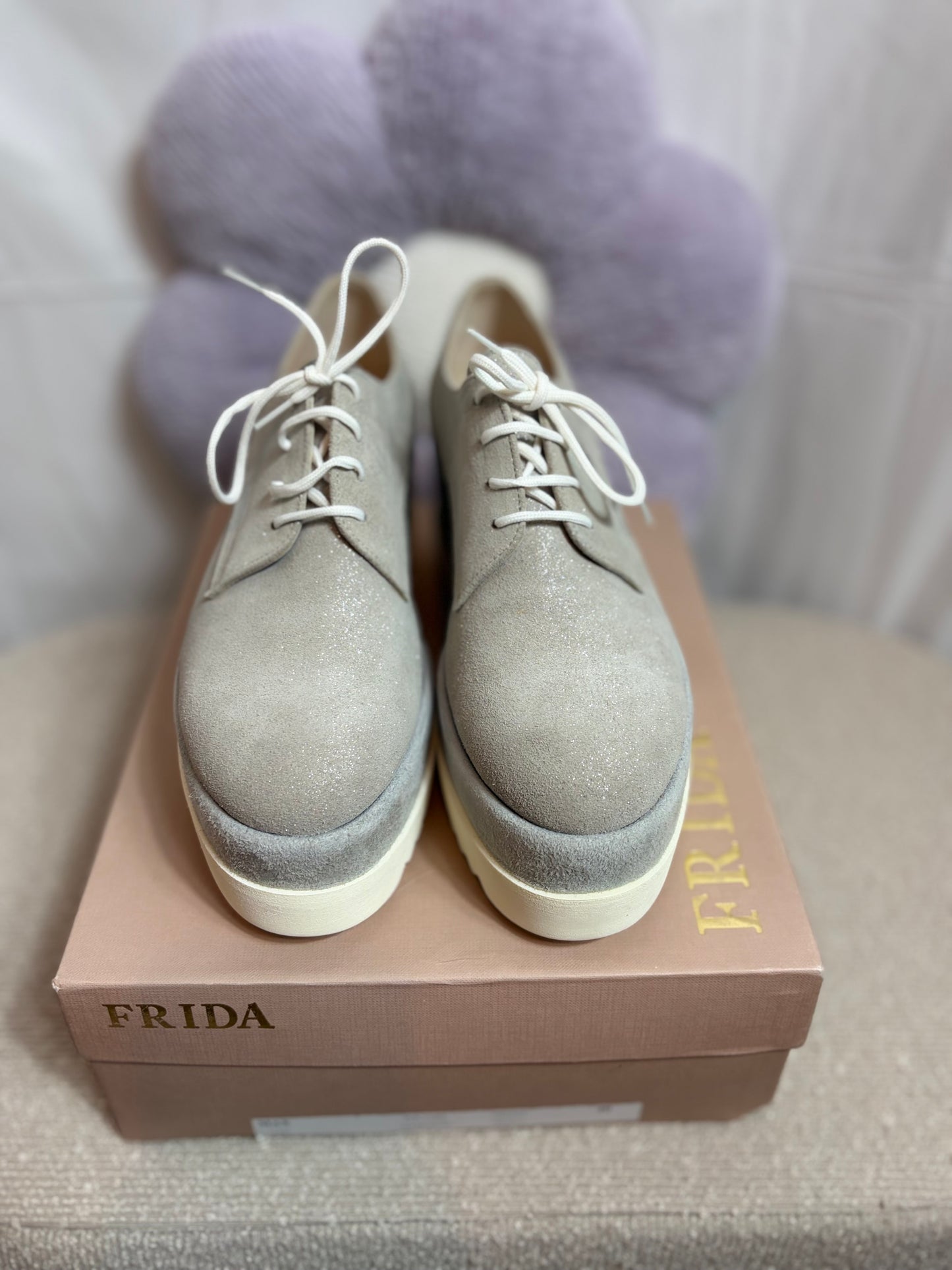 🤍Zilveren Platform Shoes - Frida