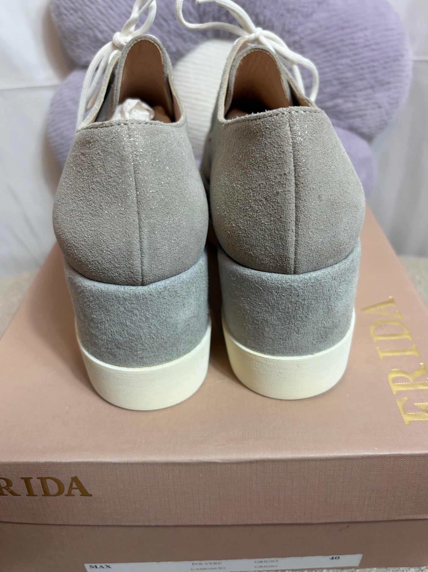 🤍Zilveren Platform Shoes - Frida