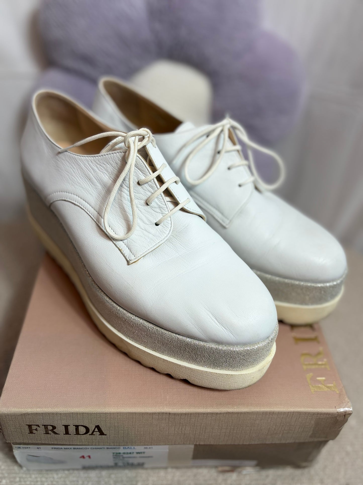 🤍White Platform Shoes - Frida