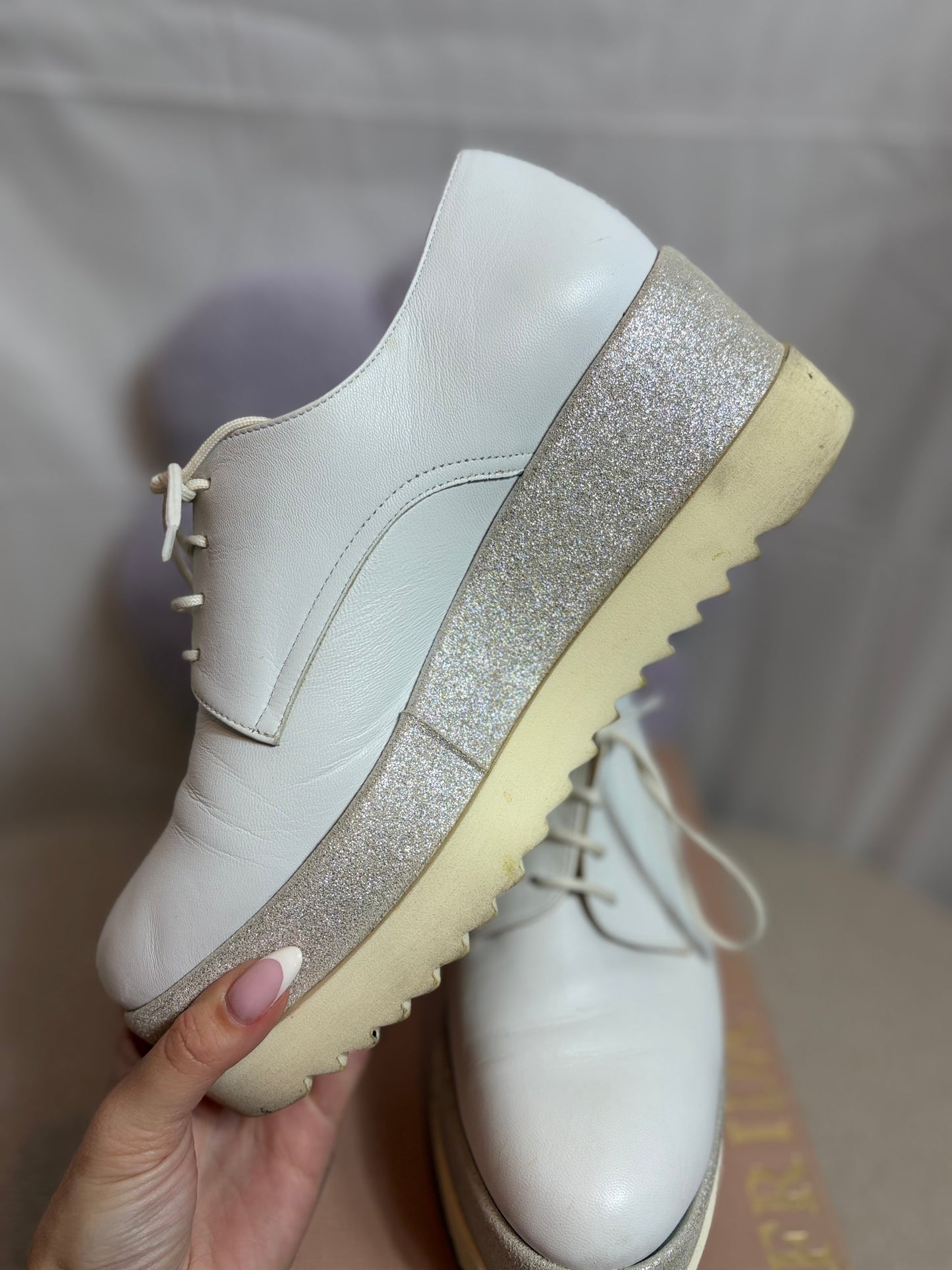 🤍White Platform Shoes - Frida
