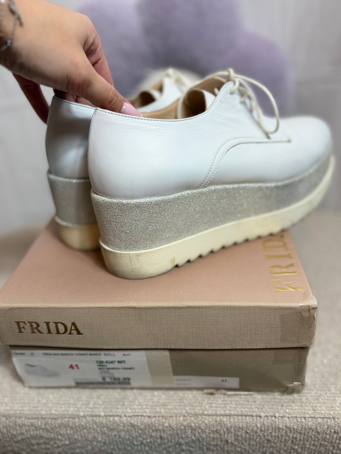 🤍White Platform Shoes - Frida