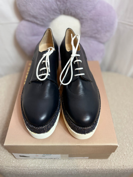 🤍Dark Blue Platform Shoes - Frida
