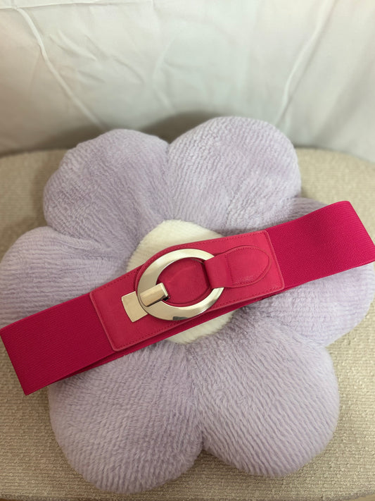🤍Pink Belt With Silver Strap - 75CM