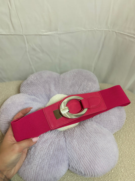 🤍Pink Belt With Silver Strap - 75CM