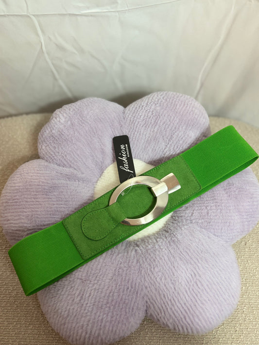 🤍Light Green Belt With Silver Strap - 75CM