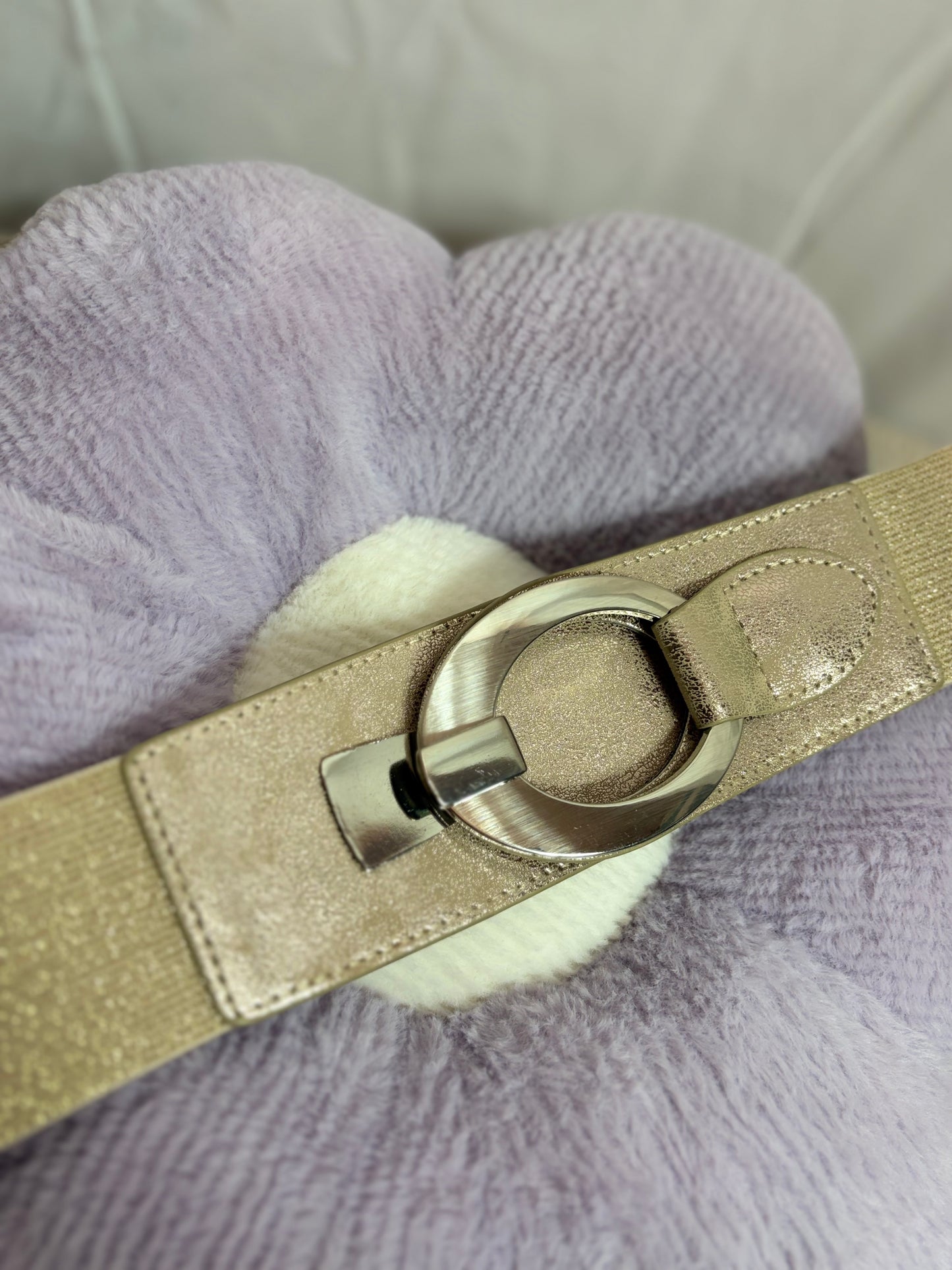 🤍Golden Belt With Silver Strap - 75CM