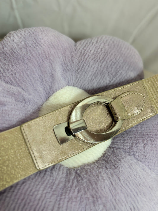 🤍Golden Belt With Silver Strap - 75CM