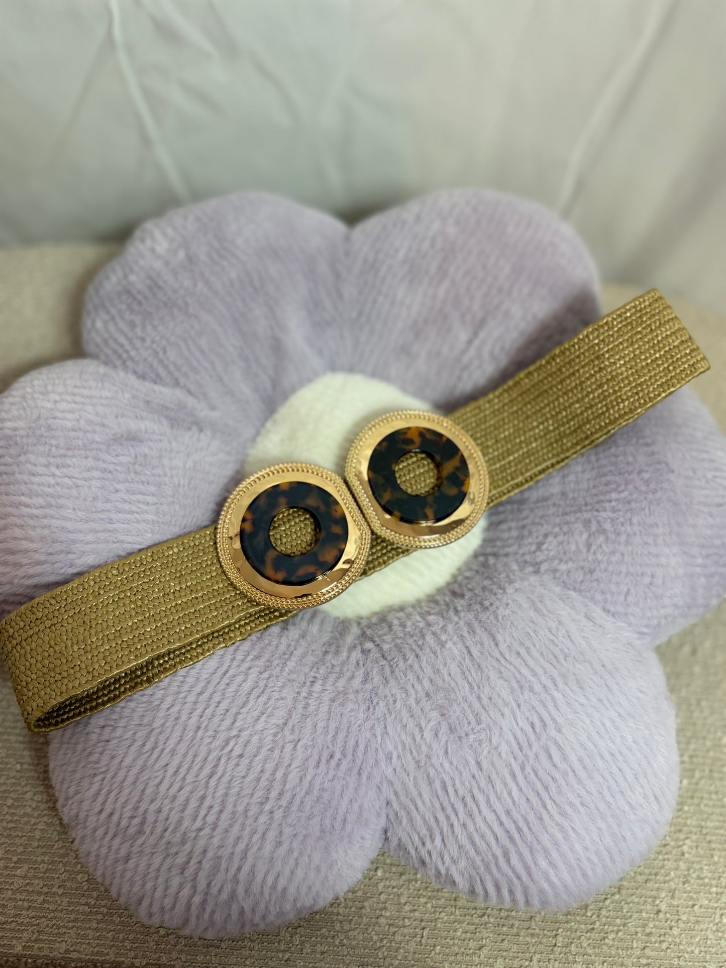 🤍Leopard Golden Belt - 75CM