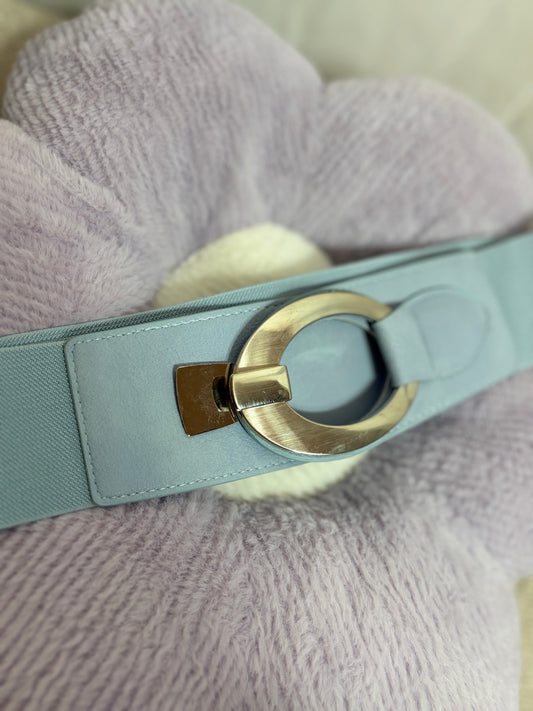 🤍Baby Blue Belt With Silver Strap - 75CM