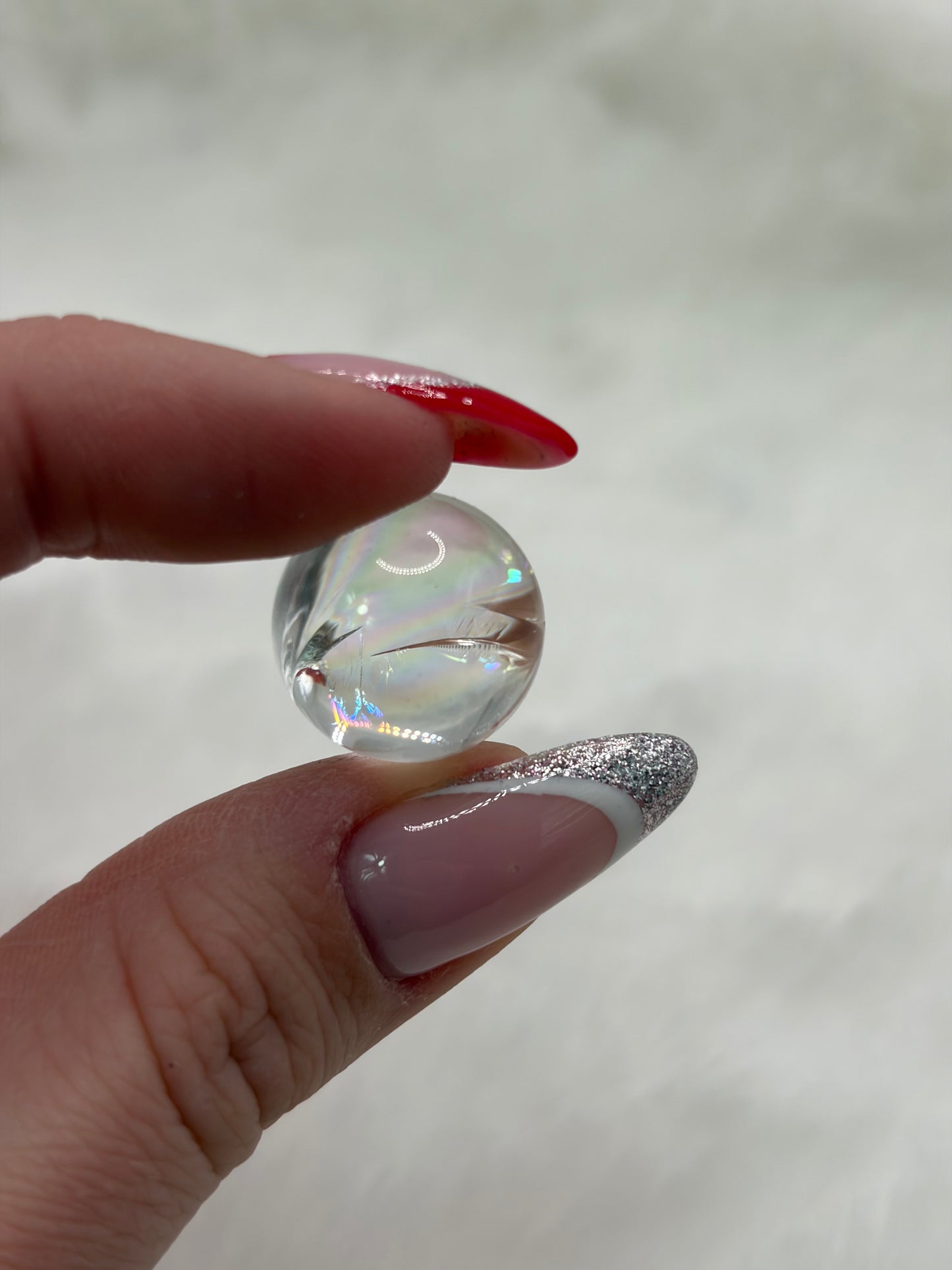 💜Bolletje Drakenbloed & Bergkristal - 1,5cm