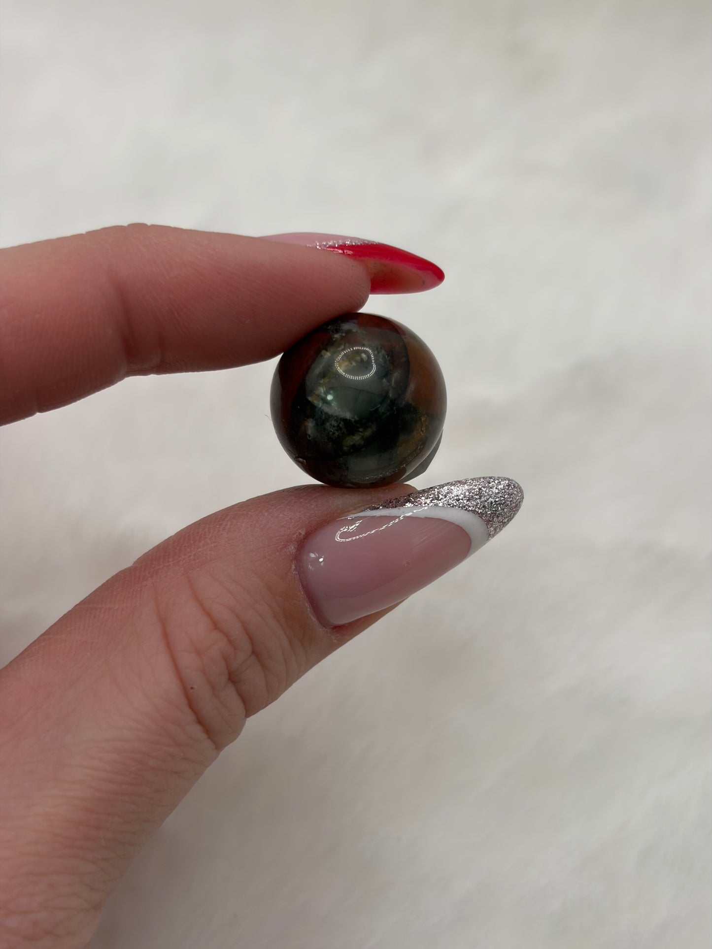 💜Bolletje Drakenbloed & Bergkristal - 1,5cm